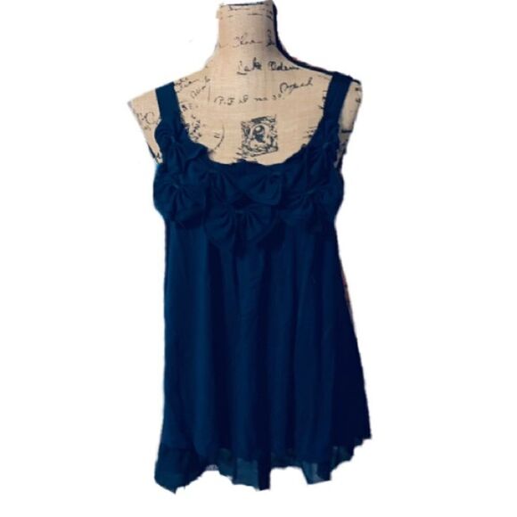Charlotte Russe blue tank top size L - Picture 1 of 4